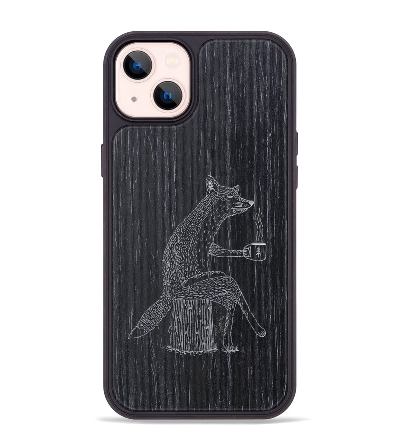 iPhone 14 Plus Wood Phone Case - Fox - Ebony (Curated)
