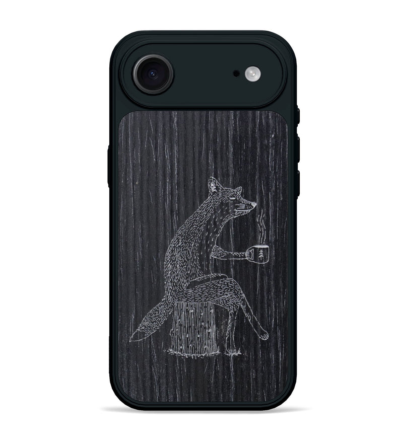iPhone 17 Air Wood Phone Case - Fox - Ebony (Curated)