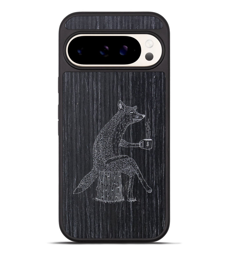Pixel 9 Pro XL Wood Phone Case - Fox - Ebony (Curated)