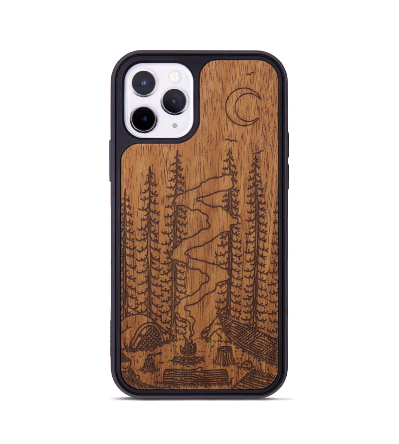 iPhone 11 Pro Wood Phone Case - Camp - Mahogany (Curated)