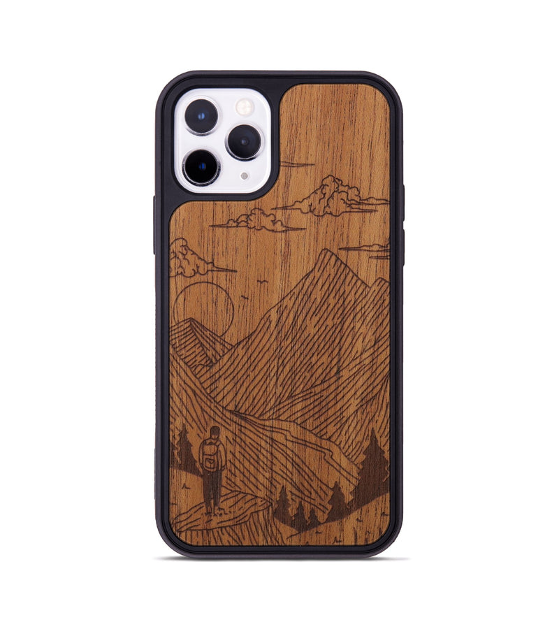 iPhone 11 Pro Wood Phone Case - Roaming - Mahogany (Curated)