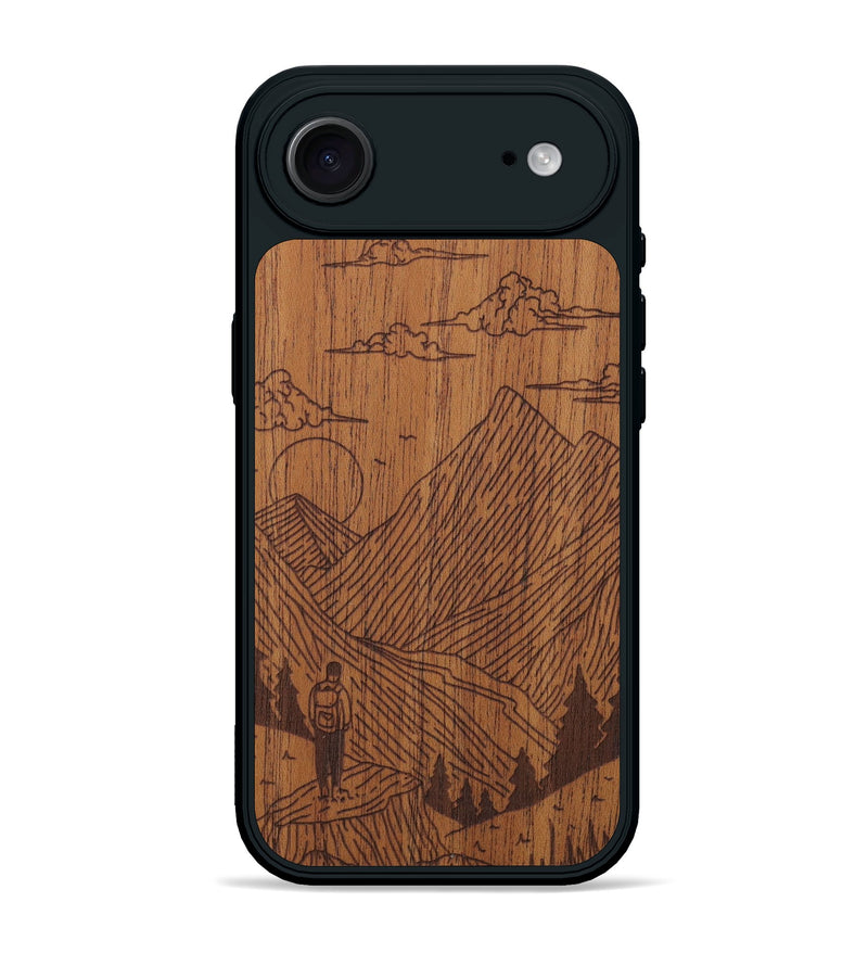 iPhone 17 Air Wood Phone Case - Roaming - Mahogany (Curated)