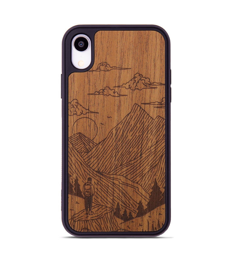 iPhone Xr Wood Phone Case - Roaming - Mahogany (Curated)