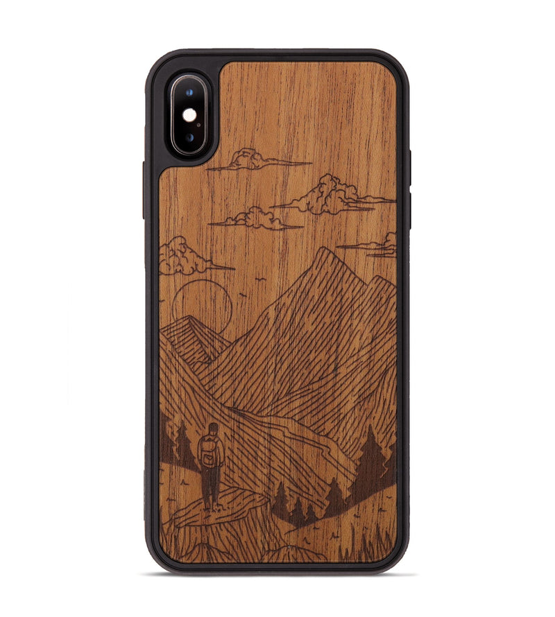 iPhone Xs Max Wood Phone Case - Roaming - Mahogany (Curated)