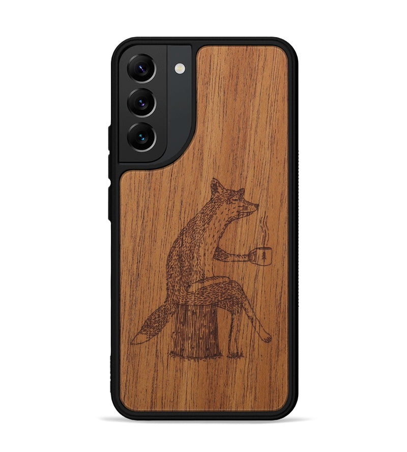 Galaxy S22 Plus Wood Phone Case - Fox - Mahogany (Curated)
