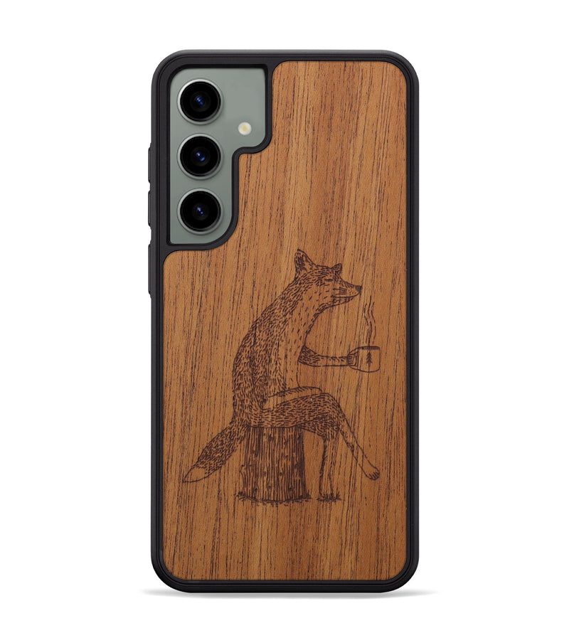 Galaxy S24 Plus Wood Phone Case - Fox - Mahogany (Curated)