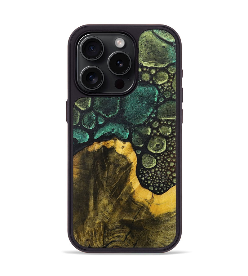 iPhone 15 Pro Wood+Resin Phone Case - Kamryn (Chameleon, 706554)