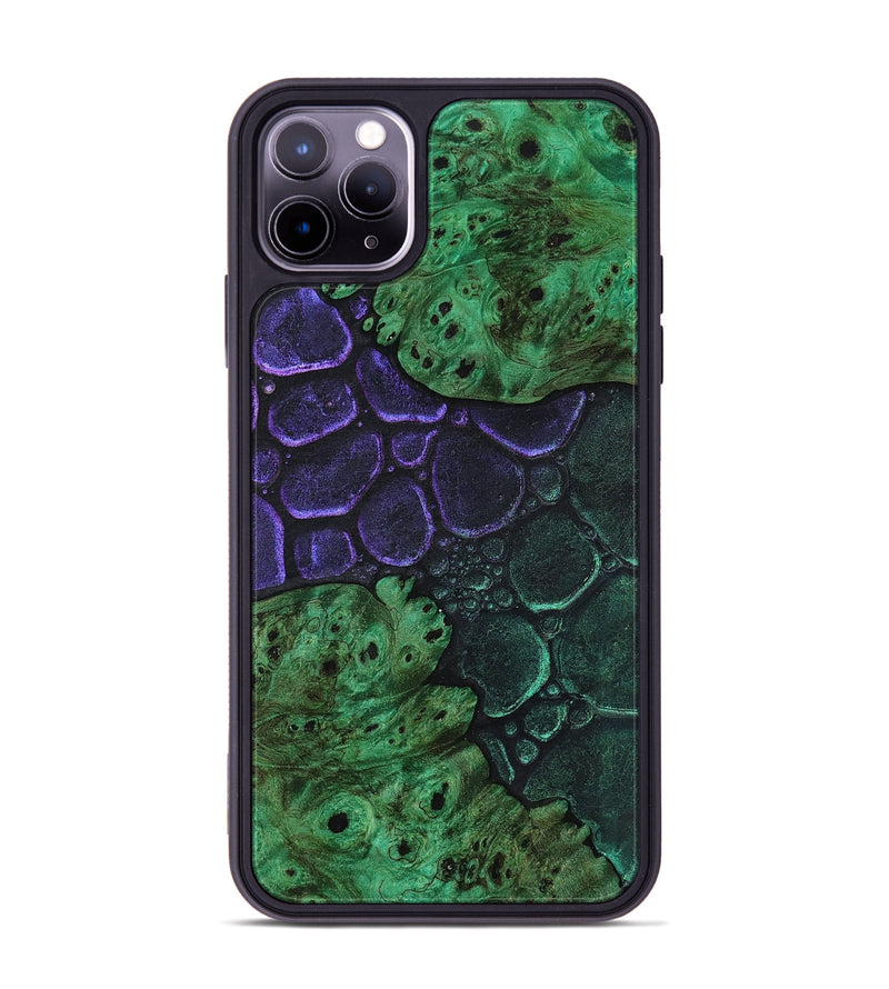 iPhone 11 Pro Max Wood+Resin Phone Case - Desiree (Chameleon, 706558)