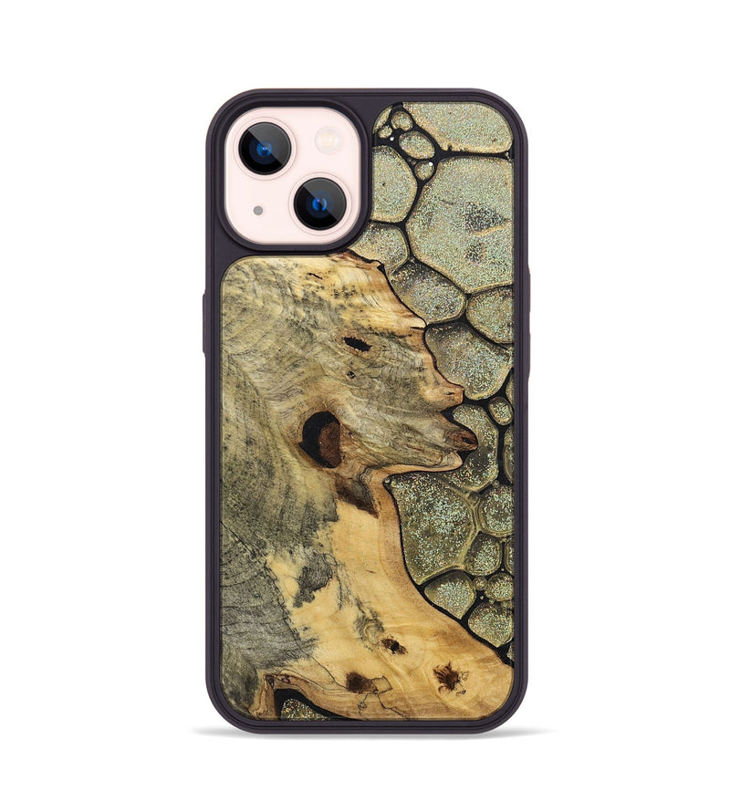 iPhone 14 Wood+Resin Phone Case - Guy (Chameleon, 706563)