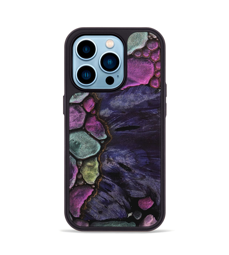 iPhone 14 Pro Wood+Resin Phone Case - Dora (Chameleon, 706565)