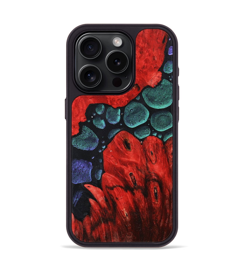 iPhone 15 Pro Wood+Resin Phone Case - Carlos (Chameleon, 706566)
