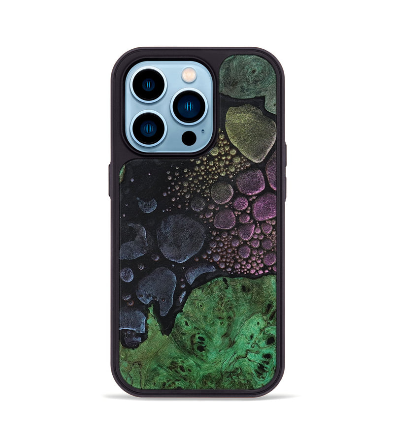 iPhone 14 Pro Wood+Resin Phone Case - Kelsey (Chameleon, 706573)