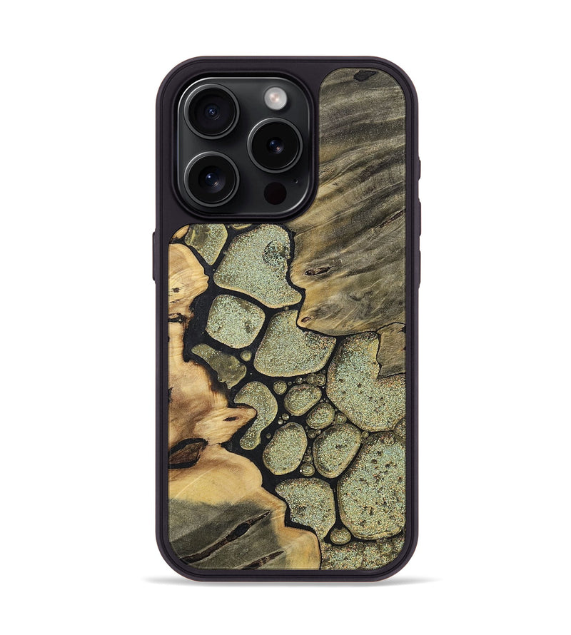 iPhone 15 Pro Wood+Resin Phone Case - Jackie (Chameleon, 706578)