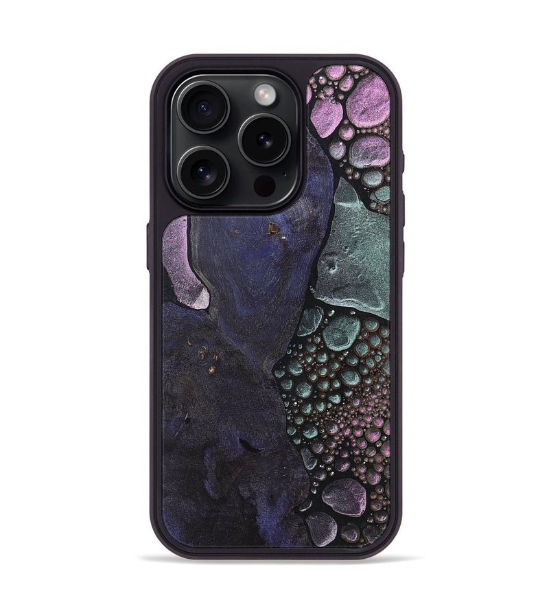 iPhone 15 Pro Wood+Resin Phone Case - Wynter (Chameleon, 706579)