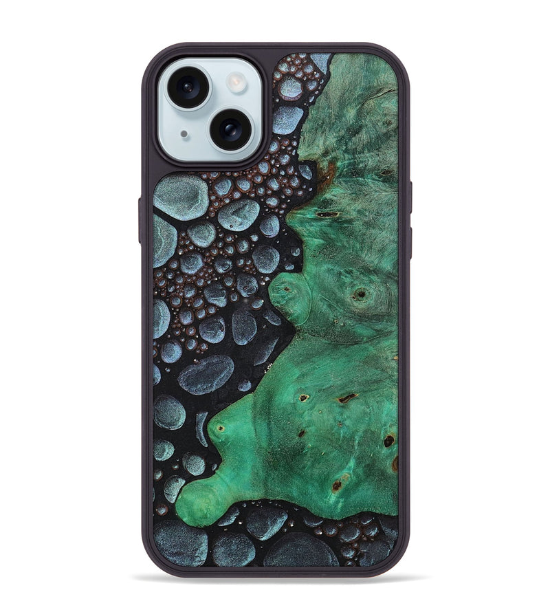 iPhone 15 Plus Wood+Resin Phone Case - Ruth (Chameleon, 706583)