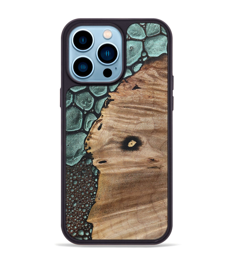 iPhone 14 Pro Max Wood+Resin Phone Case - Jeff (Chameleon, 706588)