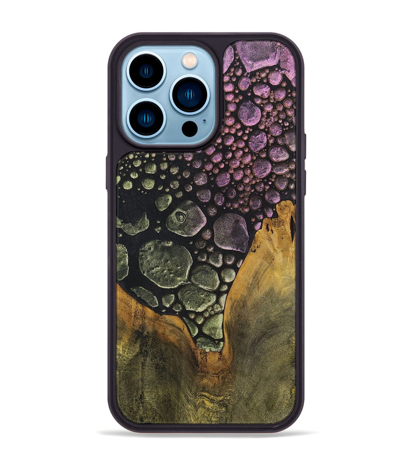 iPhone 14 Pro Max Wood+Resin Phone Case - Lawson (Chameleon, 706589)
