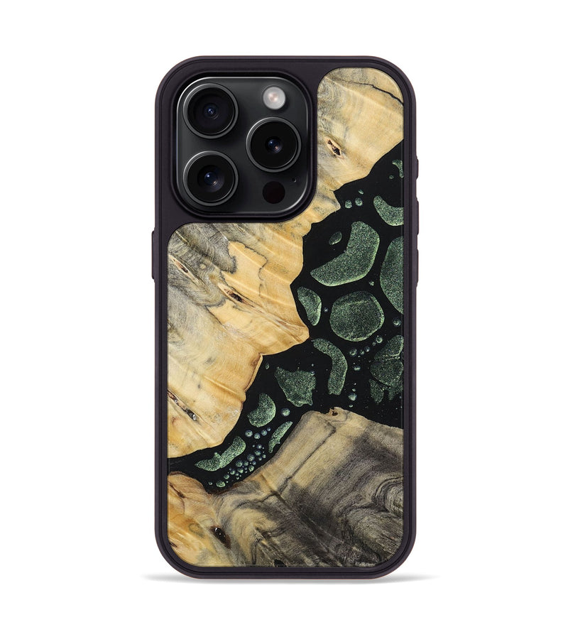 iPhone 15 Pro Wood+Resin Phone Case - Aitana (Chameleon, 706592)