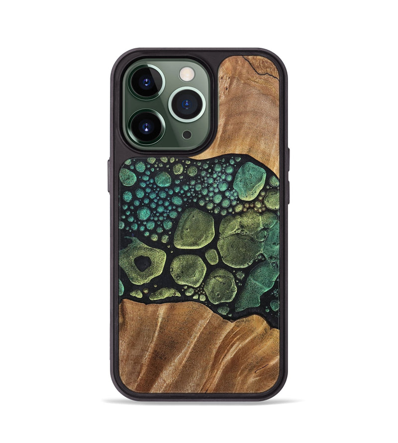 iPhone 13 Pro Wood+Resin Phone Case - Gerard (Chameleon, 706607)