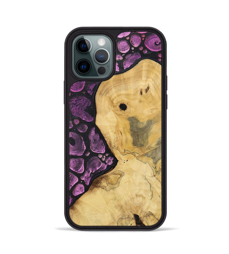 iPhone 12 Pro Wood+Resin Phone Case - Ron (Chameleon, 706611)