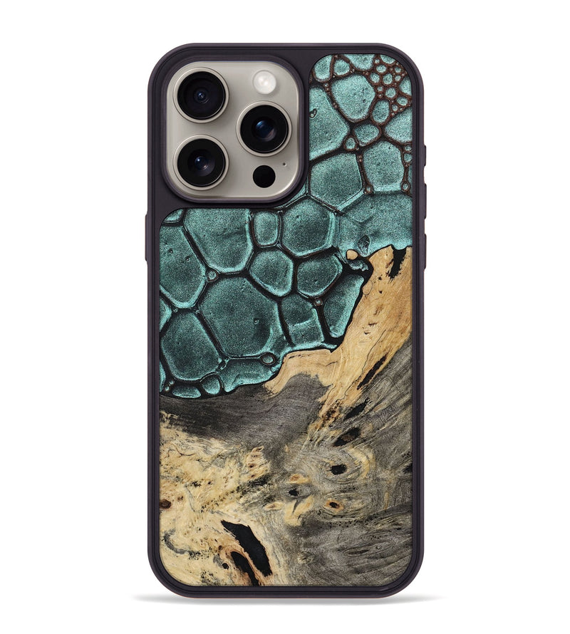 iPhone 15 Pro Max Wood+Resin Phone Case - Chandler (Chameleon, 706612)