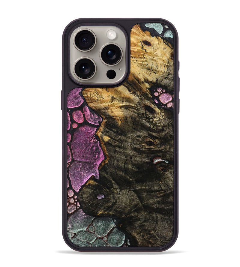 iPhone 15 Pro Max Wood+Resin Phone Case - Jase (Chameleon, 706642)