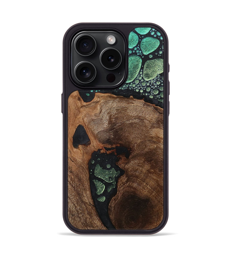 iPhone 15 Pro Wood+Resin Phone Case - Kailey (Chameleon, 706643)