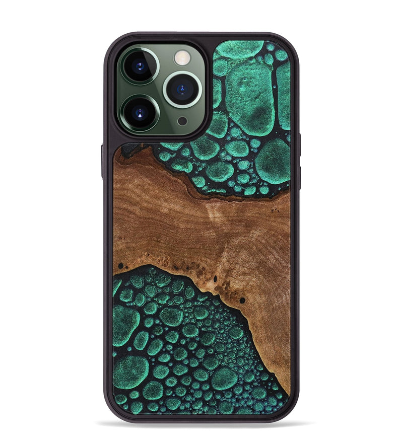 iPhone 13 Pro Max Wood+Resin Phone Case - Iker (Chameleon, 706647)