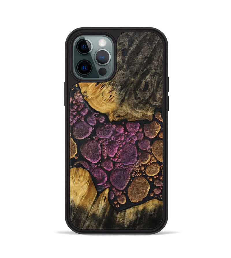 iPhone 12 Pro Wood+Resin Phone Case - Gladys (Chameleon, 706649)