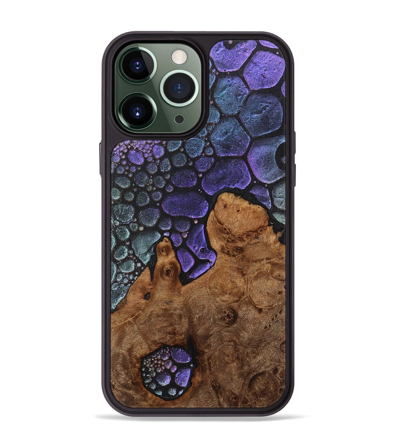 iPhone 13 Pro Max Wood+Resin Phone Case - Fabian (Chameleon, 706656)