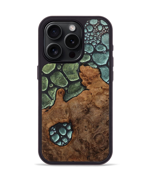 iPhone 15 Pro Wood+Resin Phone Case - Evangeline (Chameleon, 706664)