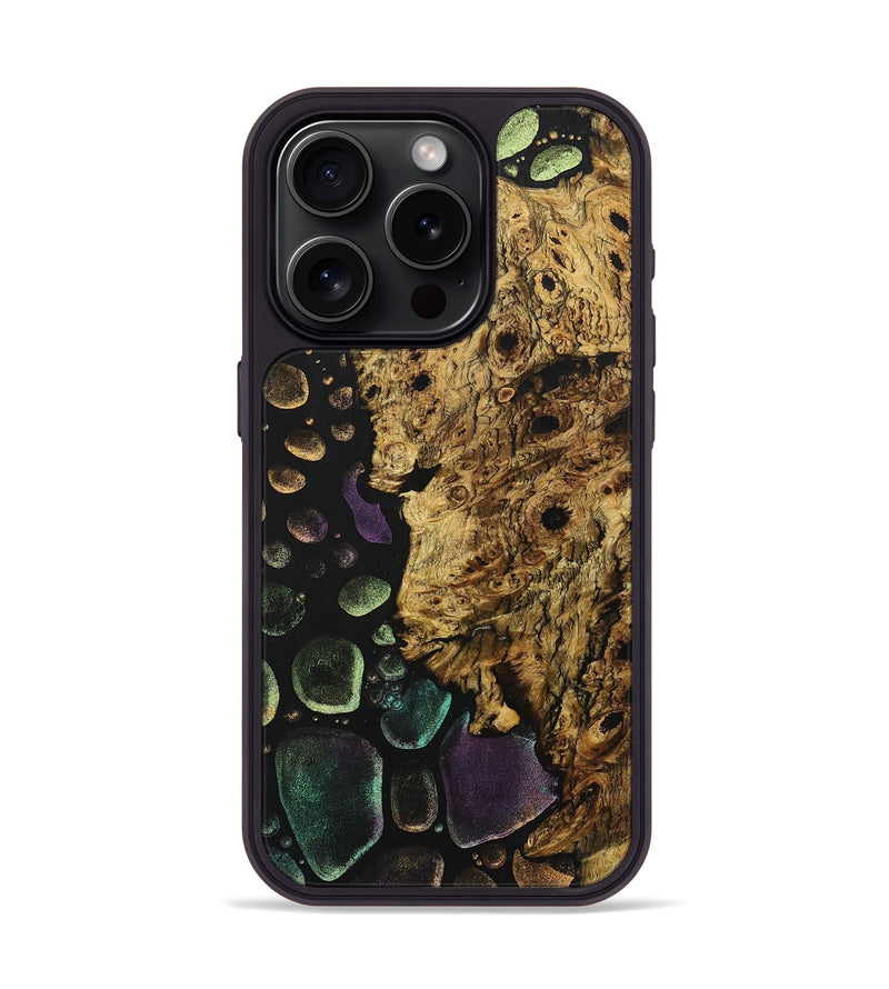 iPhone 15 Pro Wood+Resin Phone Case - Donald (Chameleon, 706670)