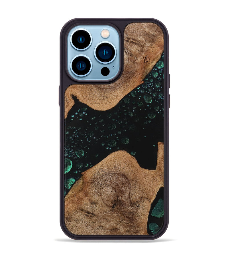 iPhone 14 Pro Max Wood+Resin Phone Case - Lorraine (Chameleon, 706672)