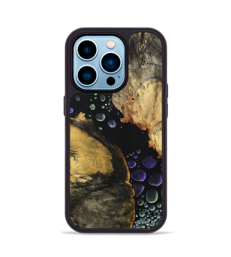 iPhone 14 Pro Wood+Resin Phone Case - Meredith (Chameleon, 706682)
