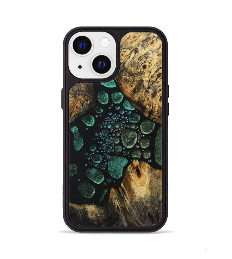 iPhone 13 Wood+Resin Phone Case - Antonio (Chameleon, 706683)