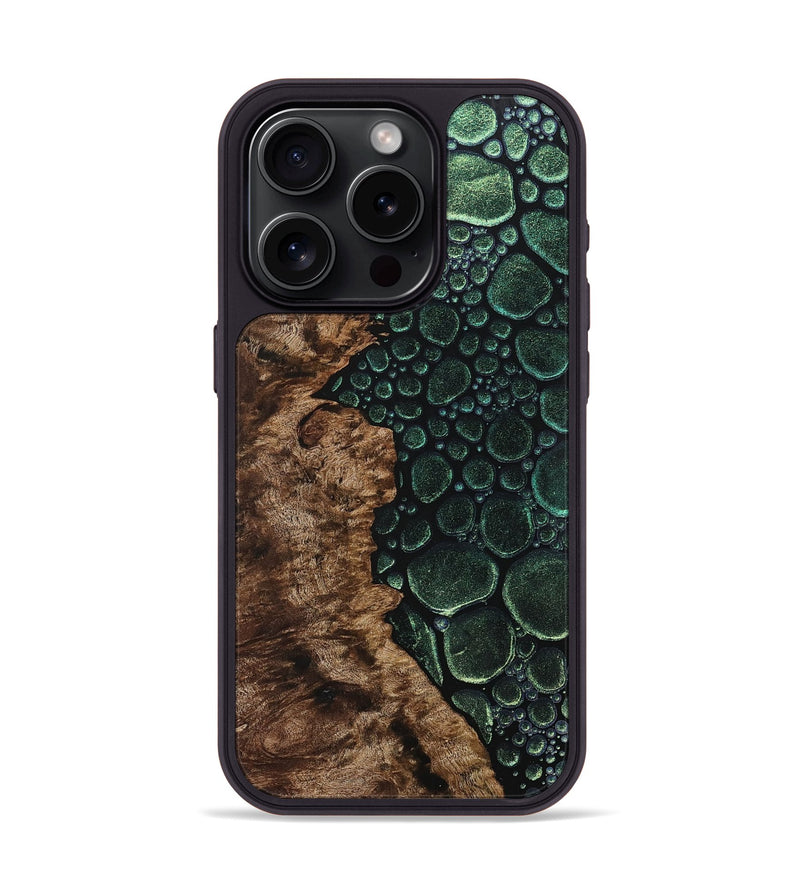 iPhone 15 Pro Wood+Resin Phone Case - Heather (Chameleon, 706689)
