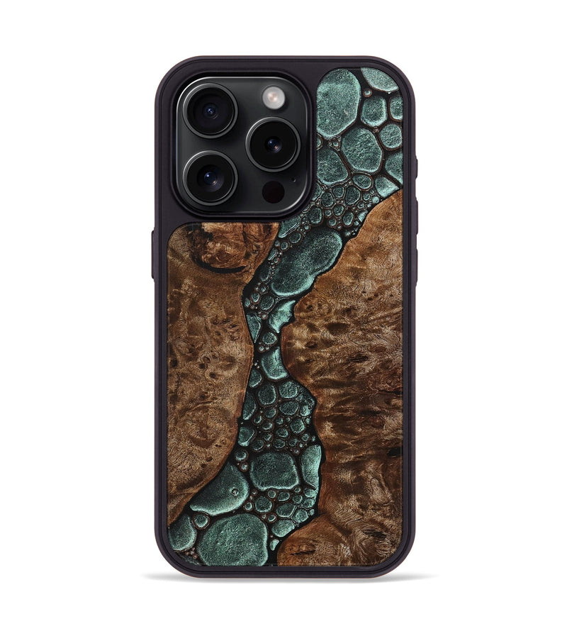 iPhone 15 Pro Wood+Resin Phone Case - Faith (Chameleon, 706691)