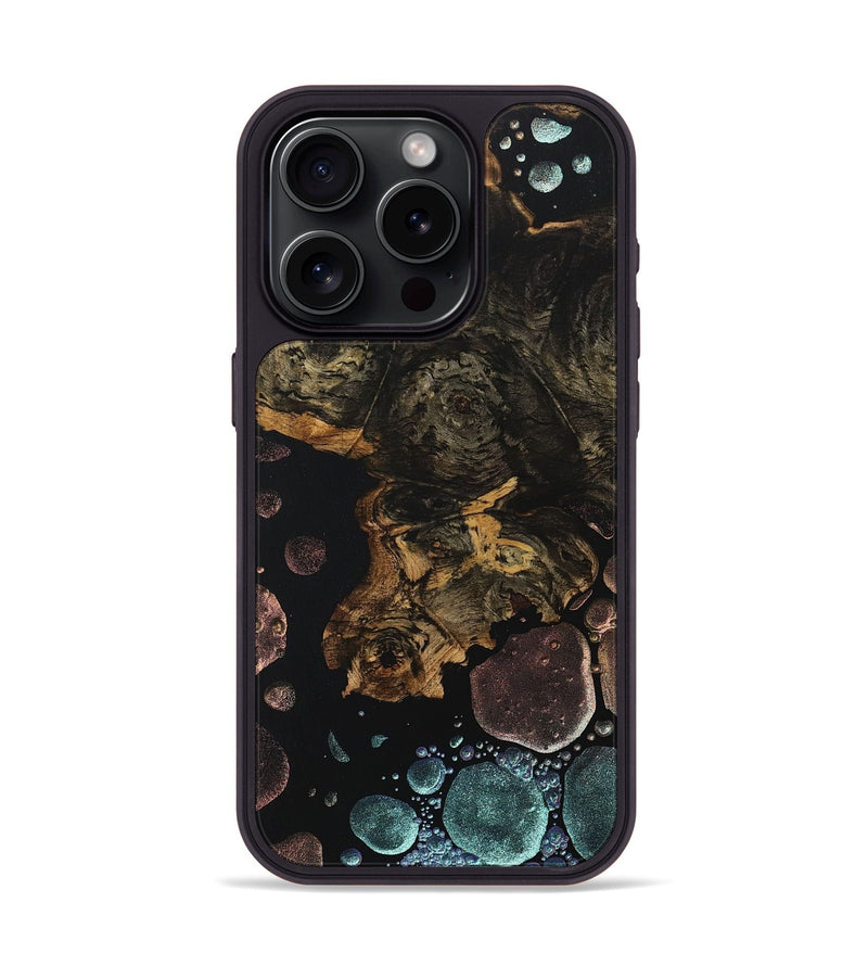 iPhone 15 Pro Wood+Resin Phone Case - Ruben (Chameleon, 706703)