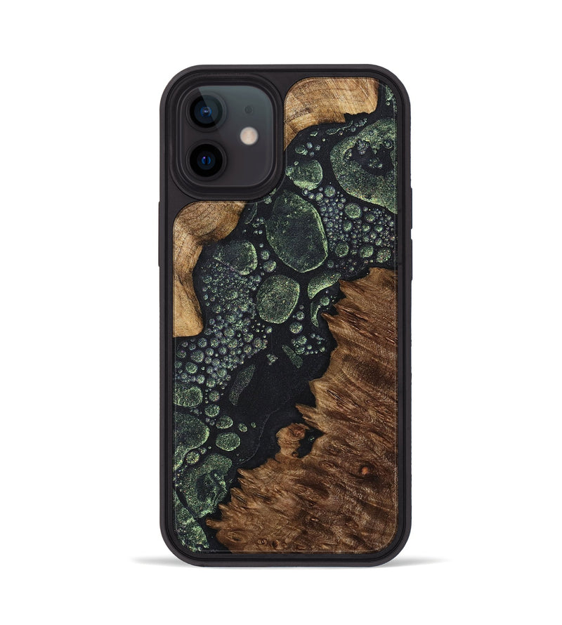 iPhone 12 Wood+Resin Phone Case - Kurt (Chameleon, 706713)