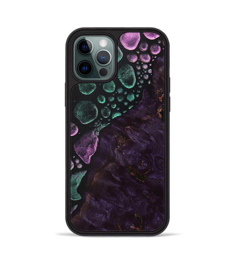 iPhone 12 Pro Wood+Resin Phone Case - Carmen (Chameleon, 706716)
