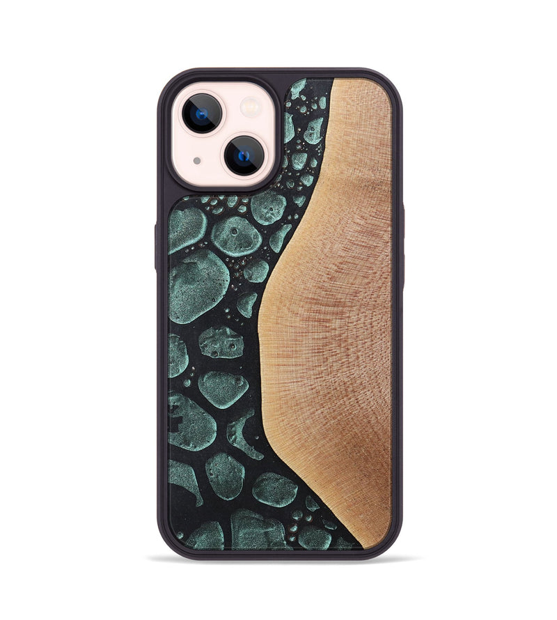 iPhone 14 Wood+Resin Phone Case - Kenya (Chameleon, 706723)