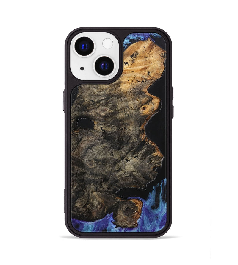 iPhone 13 Wood+Resin Phone Case - Nayeli (Feather, 707397)