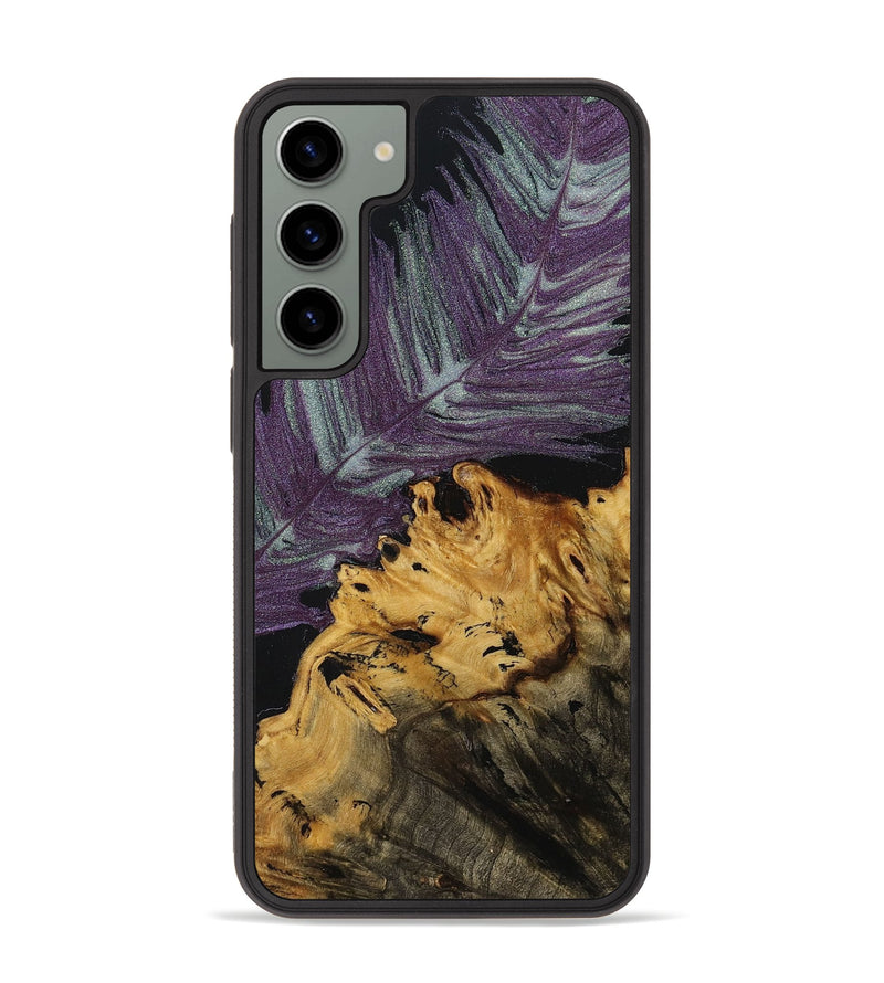 Galaxy S23 Plus Wood+Resin Phone Case - Jaelyn (Feather, 707444)