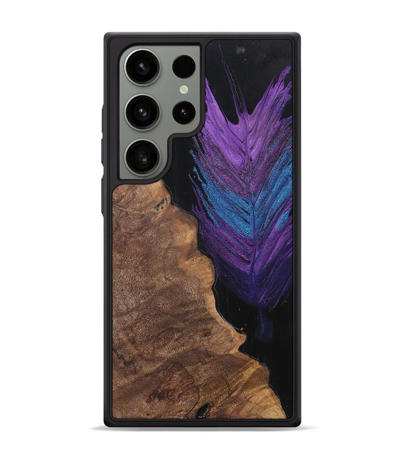 Galaxy S24 Ultra Wood+Resin Phone Case - Nyla (Feather, 707454)