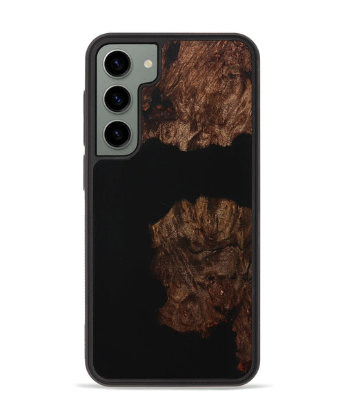 Galaxy S23 Plus Wood+Resin Phone Case - Shelly (Pure Black, 707537)