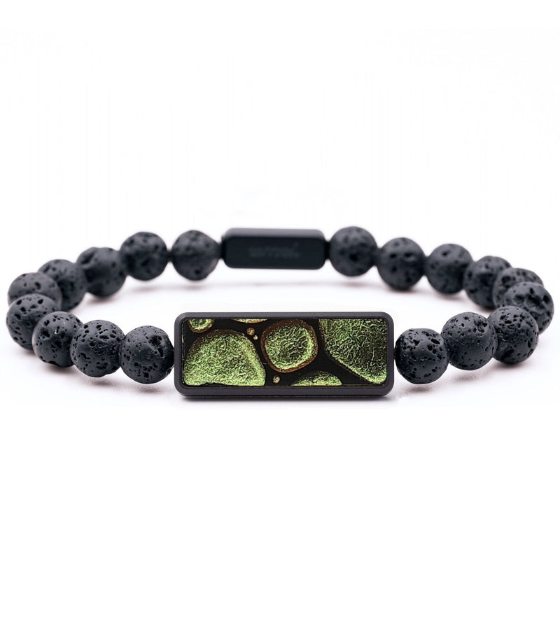 Lava Bead Wood+Resin Bracelet - Shannon (Chameleon, 708612)
