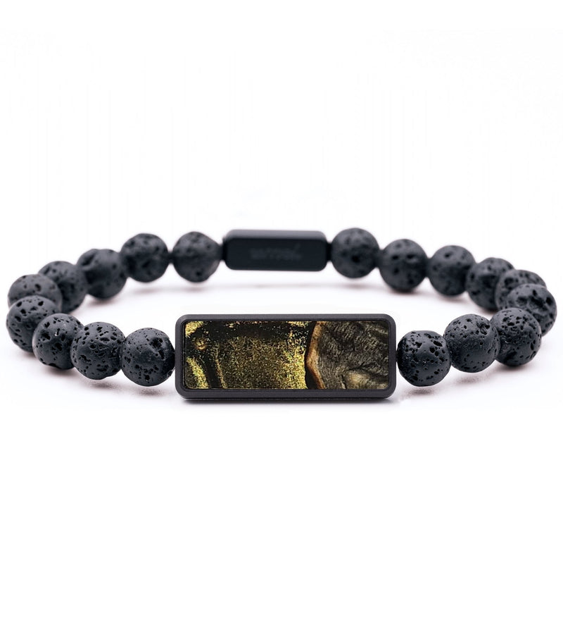 Lava Bead Wood+Resin Bracelet - Camron (Chameleon, 708624)