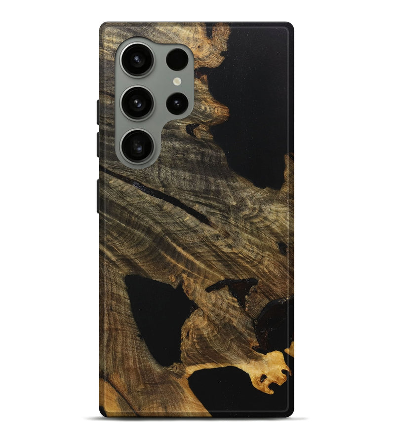 Galaxy S24 Ultra Wood+Resin Live Edge Phone Case - Hayden (Wood Burl, 710126)