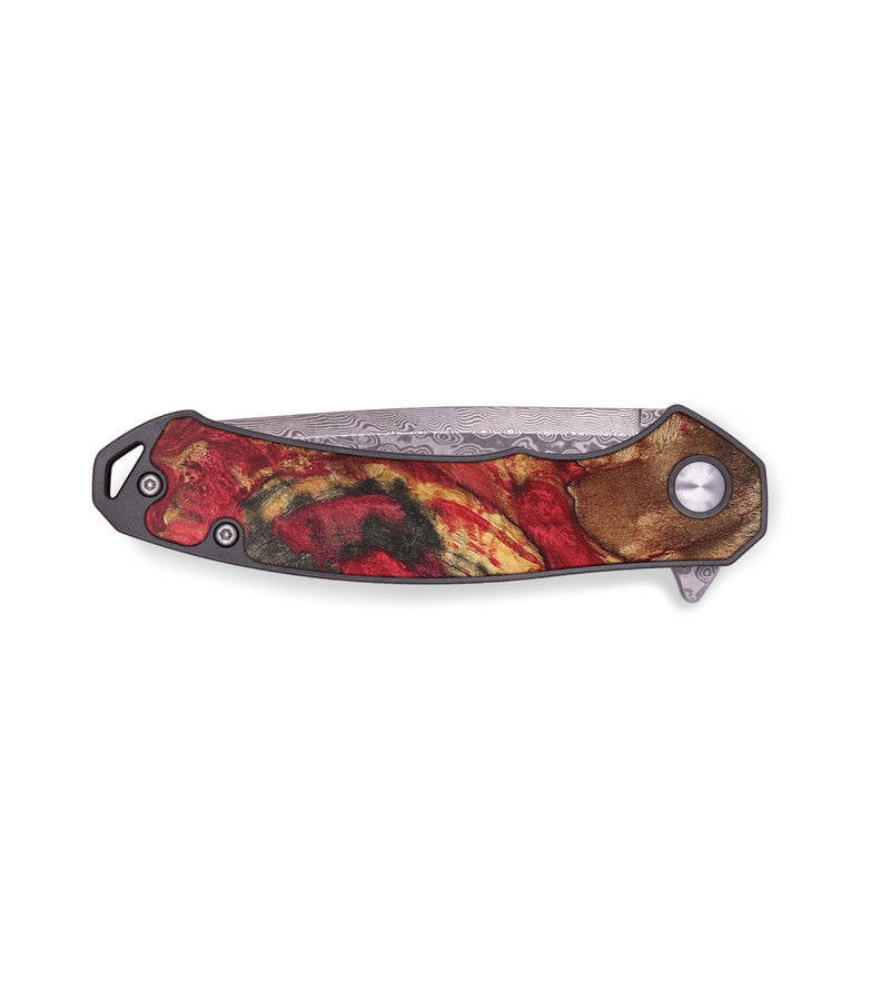 EDC Wood+Resin Pocket Knife - Evelyn (Red, 711516)