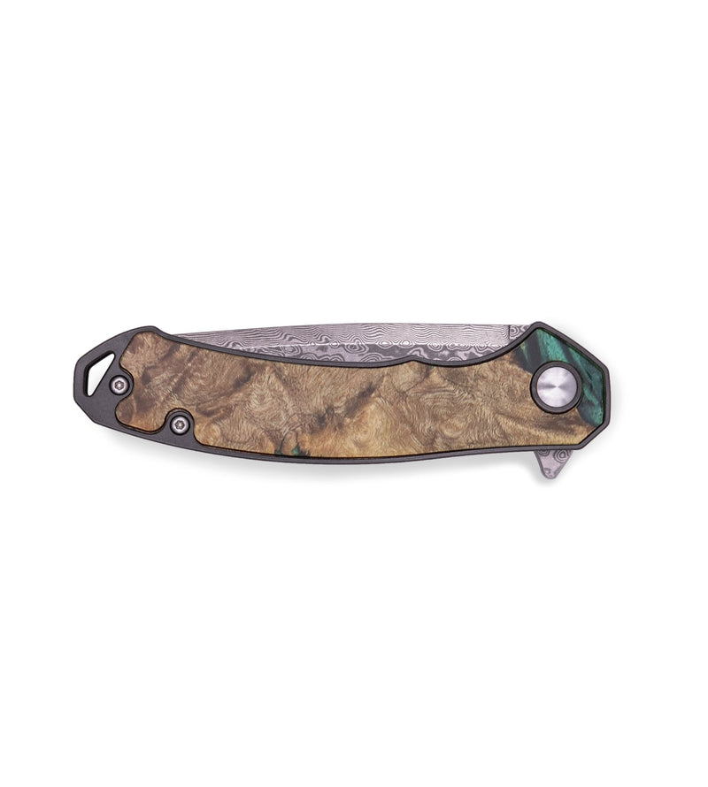 EDC Wood+Resin Pocket Knife - Ava (Green, 713240)